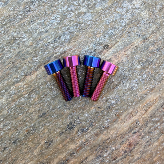 Surron Throttle Titanium Bolts (Pink / Blue)